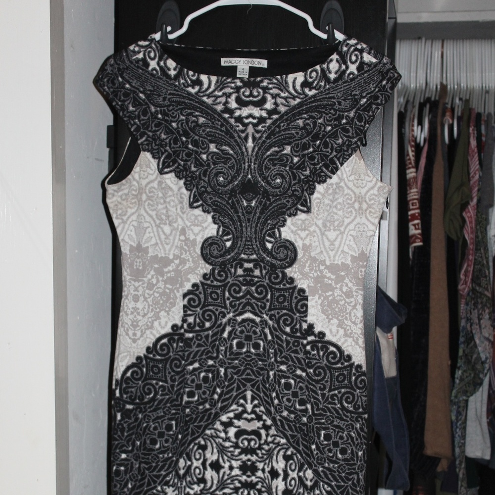 Maggy London Cap Sleeve Cocktail Dress Size 4